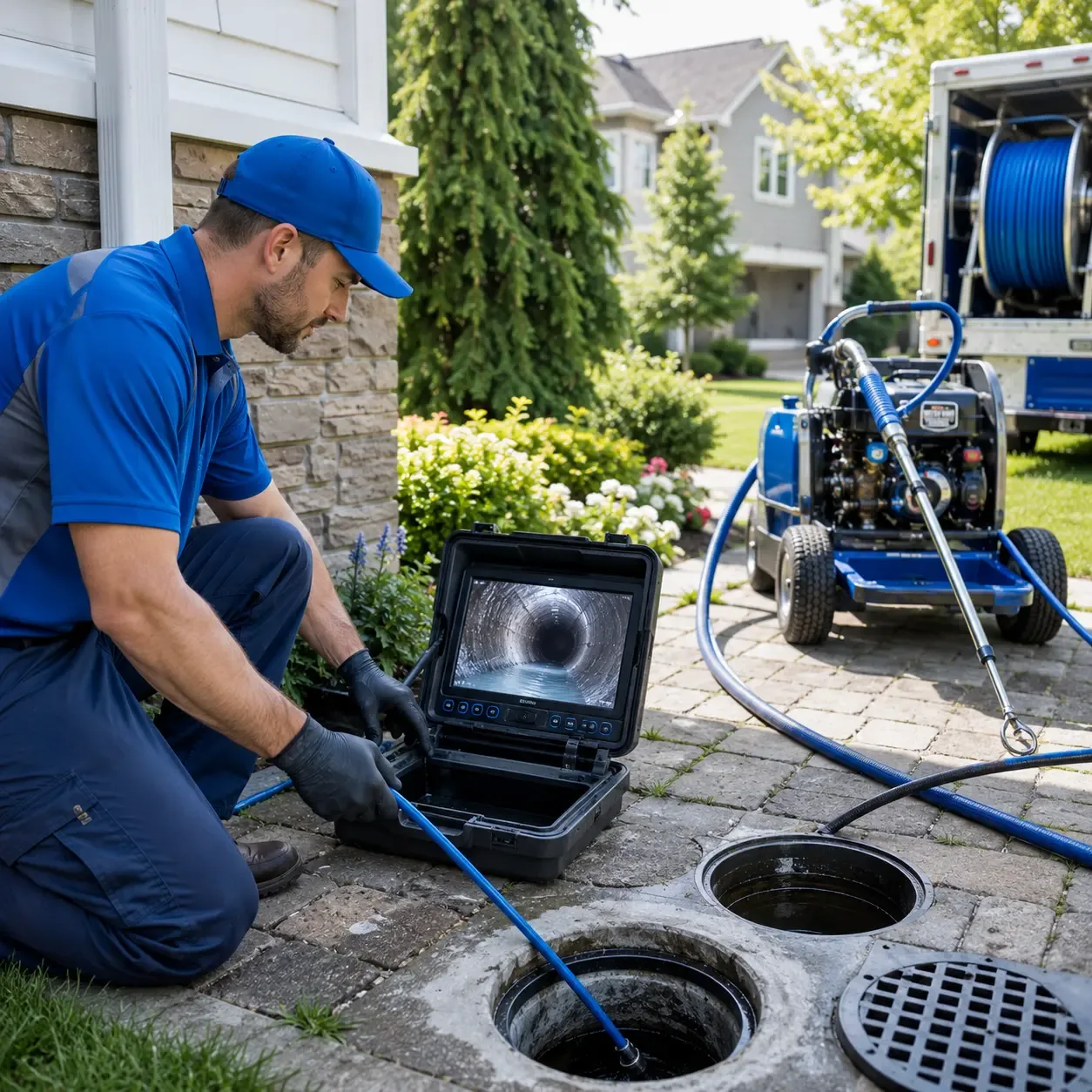 Outdoor drain cleaning professionals serving Benton, IL